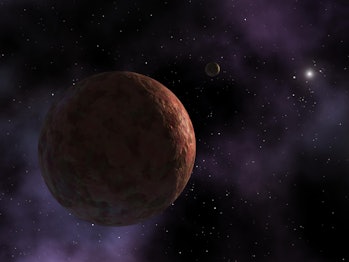 A rendering of the object Sedna.