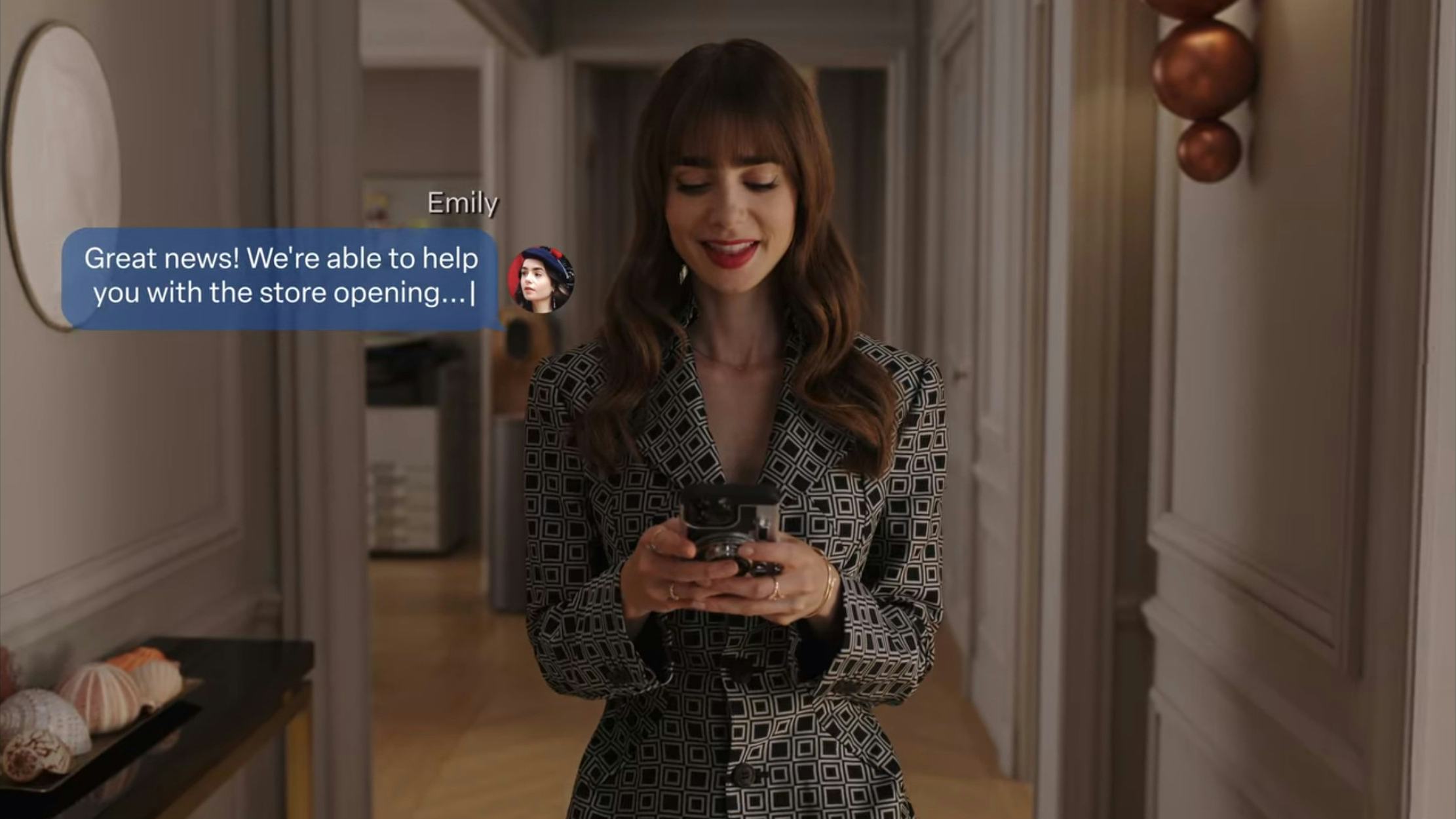 Lily Collins in &lsquo;Emily in Paris&rsquo;