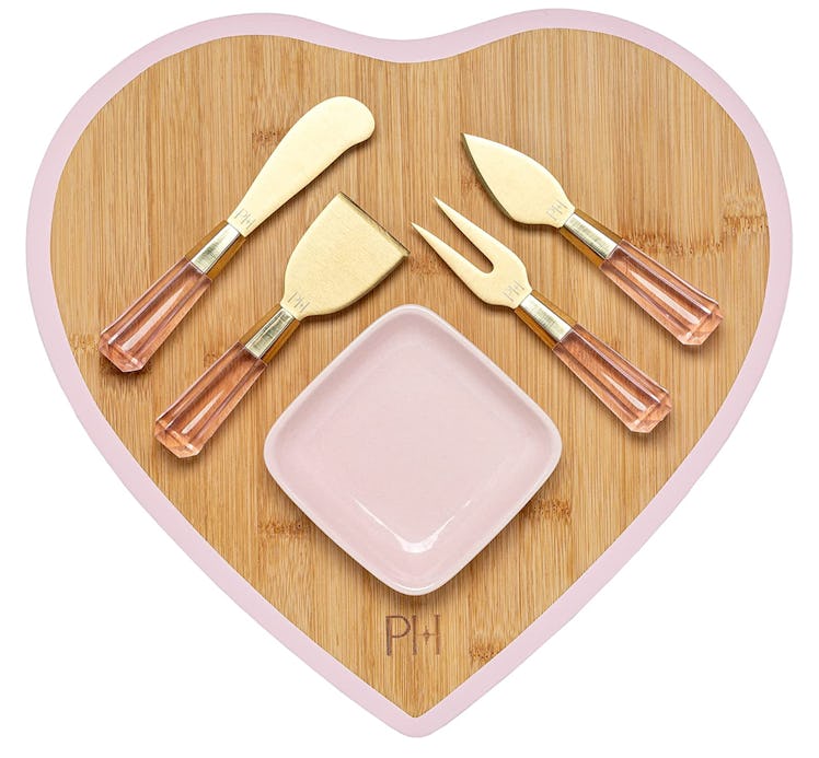 Paris Hilton Charcuterie Board 6-Piece Set, Pink