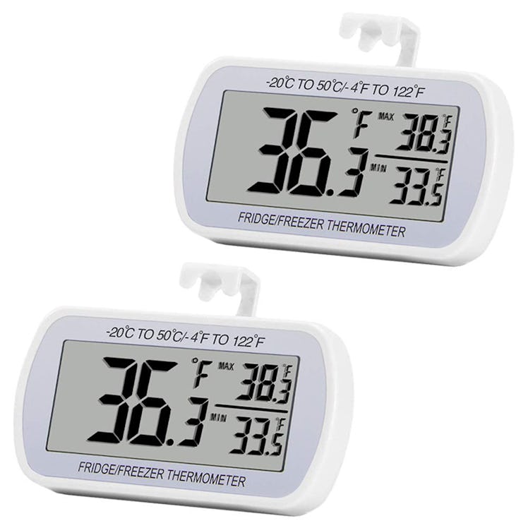 RIY Digital Refrigerator Thermometer (2-Pack)