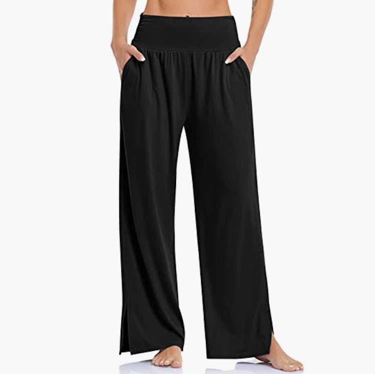 UEU Wide Leg High Waisted Yoga Pants 