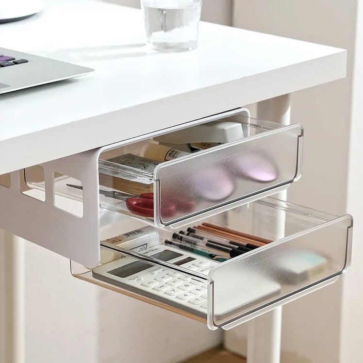 submatches Under Desk Drawer Organizer