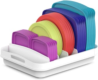 EVERIE Extendable Food Container Lid Organizer