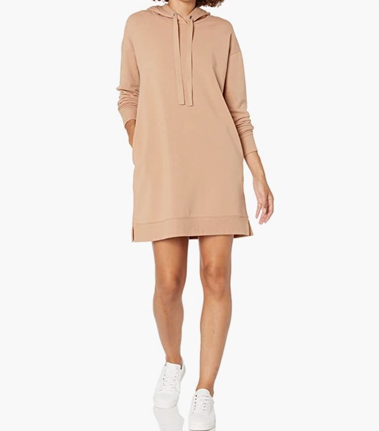 The Drop Hooded Mini Sweatshirt Dress