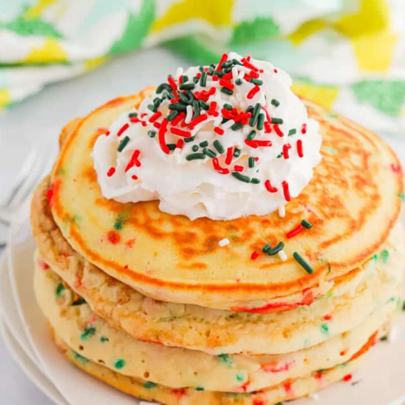 This recipe for Christmas pancakes is one of the tastiest Christmas breakfast ideas.
