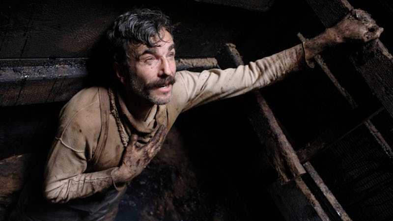 Daniel Day-Lewis looks up a mine shaft in 2007's There Will Be Blood