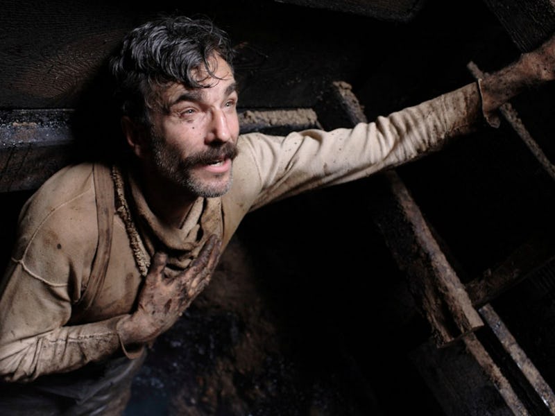 Daniel Day-Lewis looks up a mine shaft in 2007's There Will Be Blood
