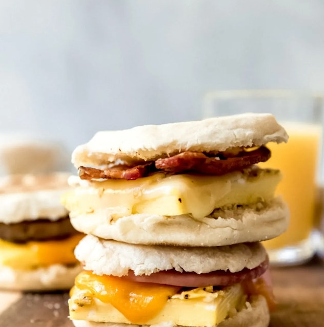 Make-ahead breakfast sandwiches are one of the best Christmas breakfast ideas.