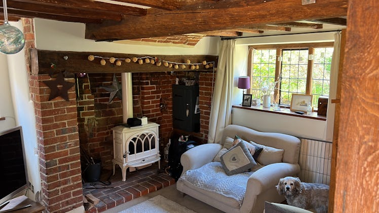 'The Holiday' cottage on Airbnb has its own fireplace like in the movie. 