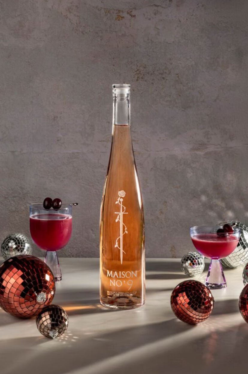 This sparkling cocktail is a pretty option to serve for NYE