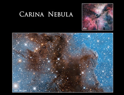Esta imagen del Telescopio Hubble es una nueva e impresionante mirada a la Nebulosa de Carina