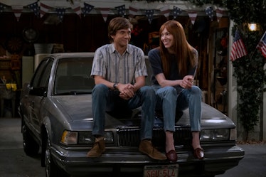 Topher Grace as Eric Forman, Laura Prepon as Donna Pinciotti in That ‘90s Show