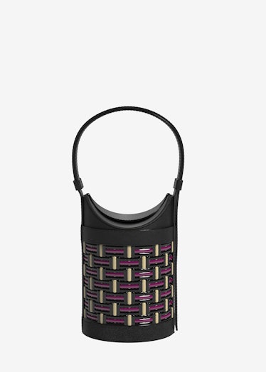 Léclisse Rotonde neon woven bag