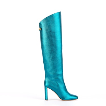 Maison Skorpios metallic turquoise boots