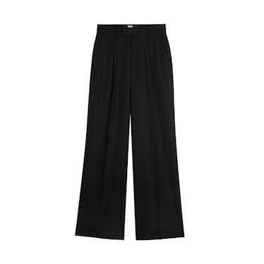 Karl Lagerdeld black wide-leg trousers