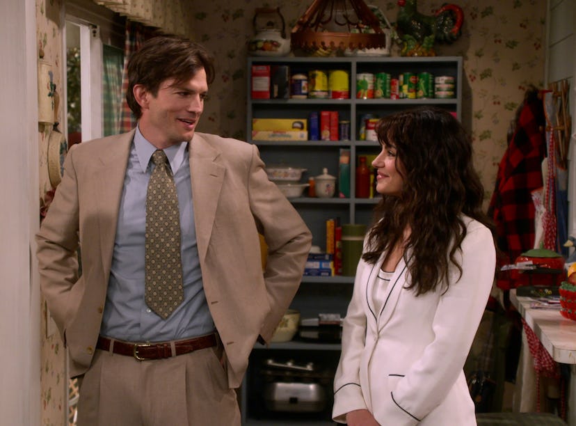 Ashton Kutcher as Michael Kelso, Mila Kunis as Jackie Burkhart in That ‘90s Show