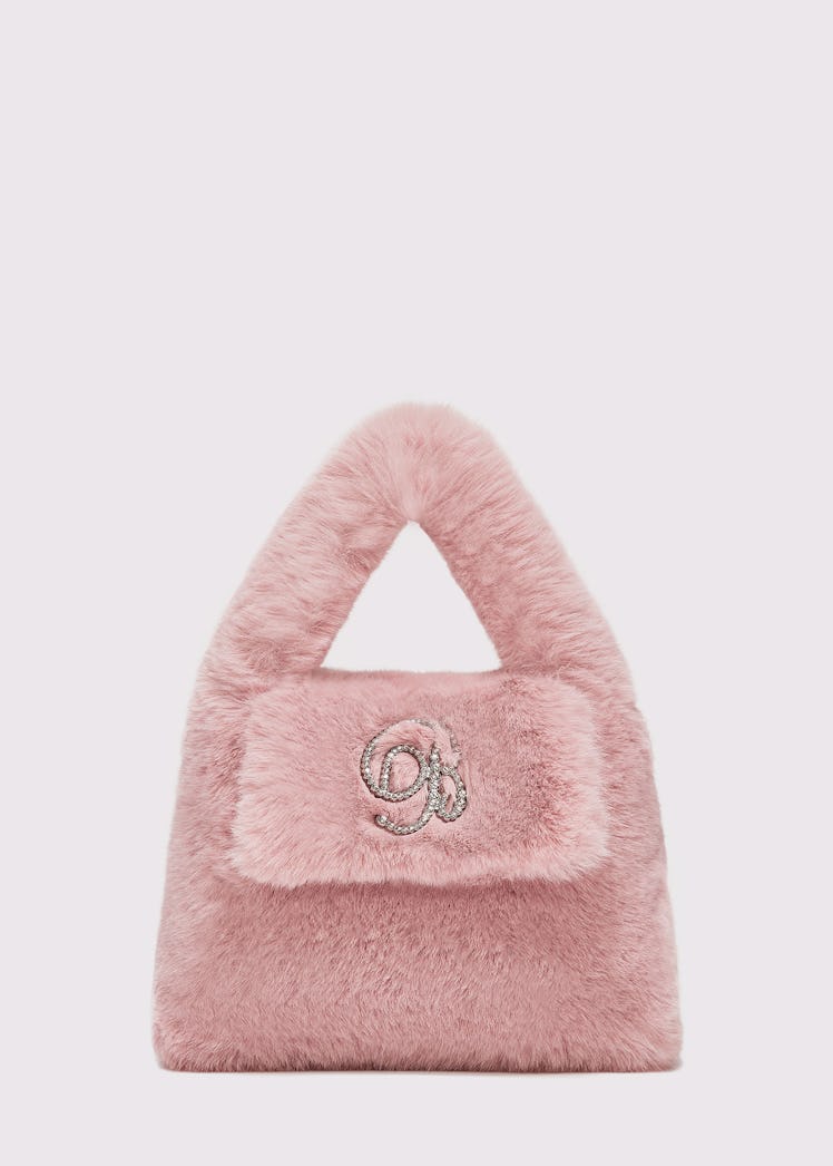 Blumarine pink fur bag