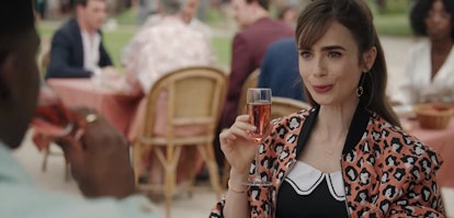 Emily enjoys a Kir Royale in 'Emily in Paris' which has inspired fans to know what Kir Royale is.