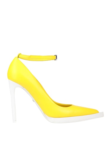 GCDS neon yellow pumps