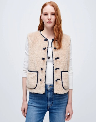 RE/DONE Knot Front Sherpa Vest