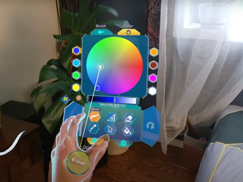 Figmin XR's painting tool.