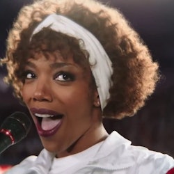 Naomi Ackie as Whitney Houston in 'I Wanna Dance With Somebody'