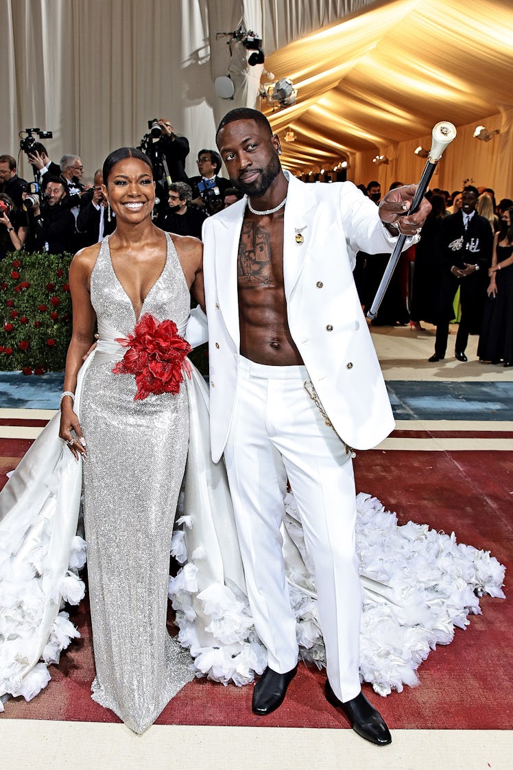 Gabrielle Union and Dwyane Wade attend The 2022 Met Gala Celebrating "In America: An Anthology of Fa...