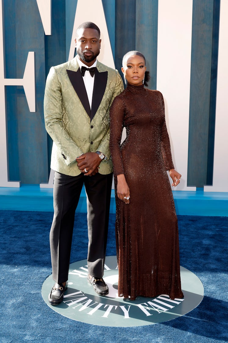 Dwyane Wade and Gabrielle Union attend the 2022 Vanity Fair Oscar Party hosted by Radhika Jones at W...