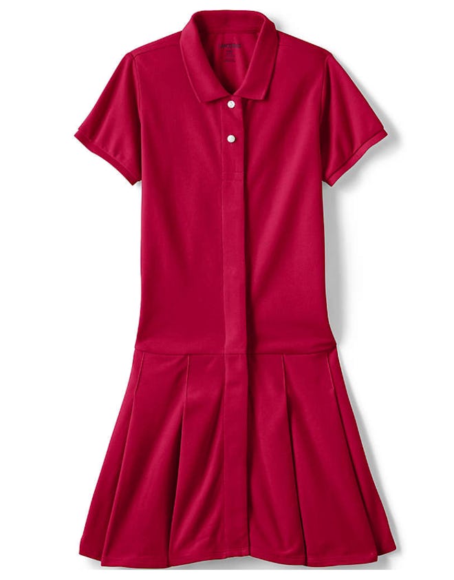 red polo dress for adaptive kids clothing