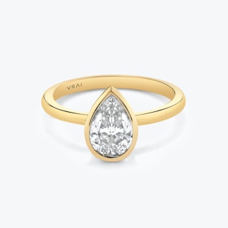 The Signature Bezel Pear Engagement Ring