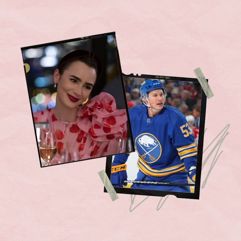 'Emily in Paris' star Lily Collins reacted to video of NHL player Jeff Skinner talking about the hit...