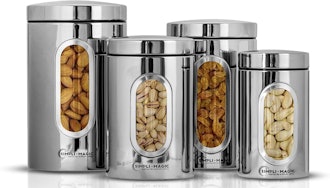 Simpli-Magic Stainless Steel Canisters (4 Pieces) 