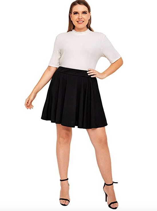 Romwe Mini Skater Skirt