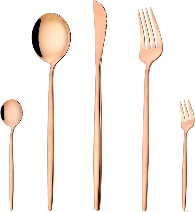 LaienLife Rose Gold Silverware (20-Piece)