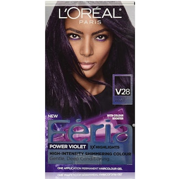 loreal paris feria multifaceted shimmer permanent hair color in v28 midnight violet is the best perm...
