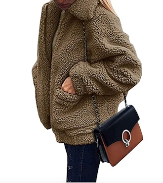 PRETTYGARDEN Faux Shearling Coat