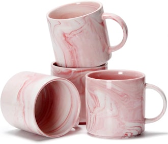 Smilatte Marble Coffee Mugs, Set Of 4