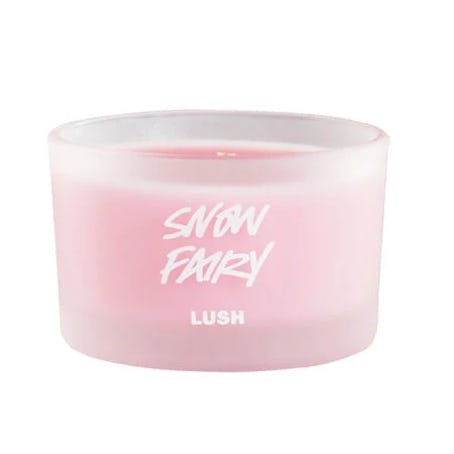 Lush's Snow Fairy scented candle