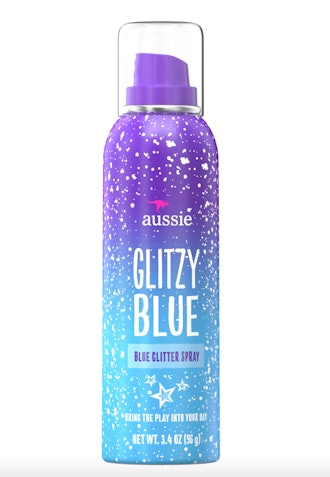 Aussie Shine Enhancing Glitzy Blue Glitter Hair Spray