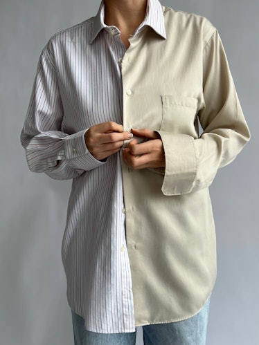 Havre Studio two-tone button-down shirt
