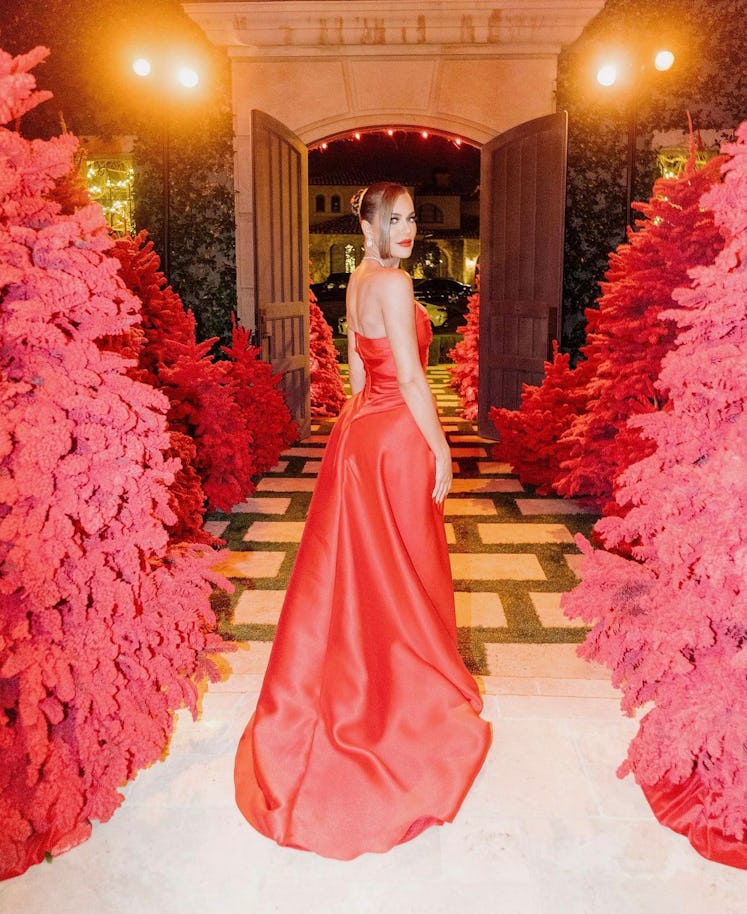 Here's How To Shop Discounted Red Christmas Trees Inspired By Kourtney Kardashians Christmas Eve Dec...