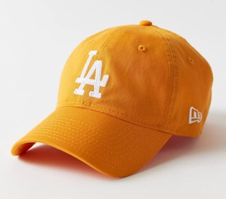 MLB LA dodgers hat soft gold yellow