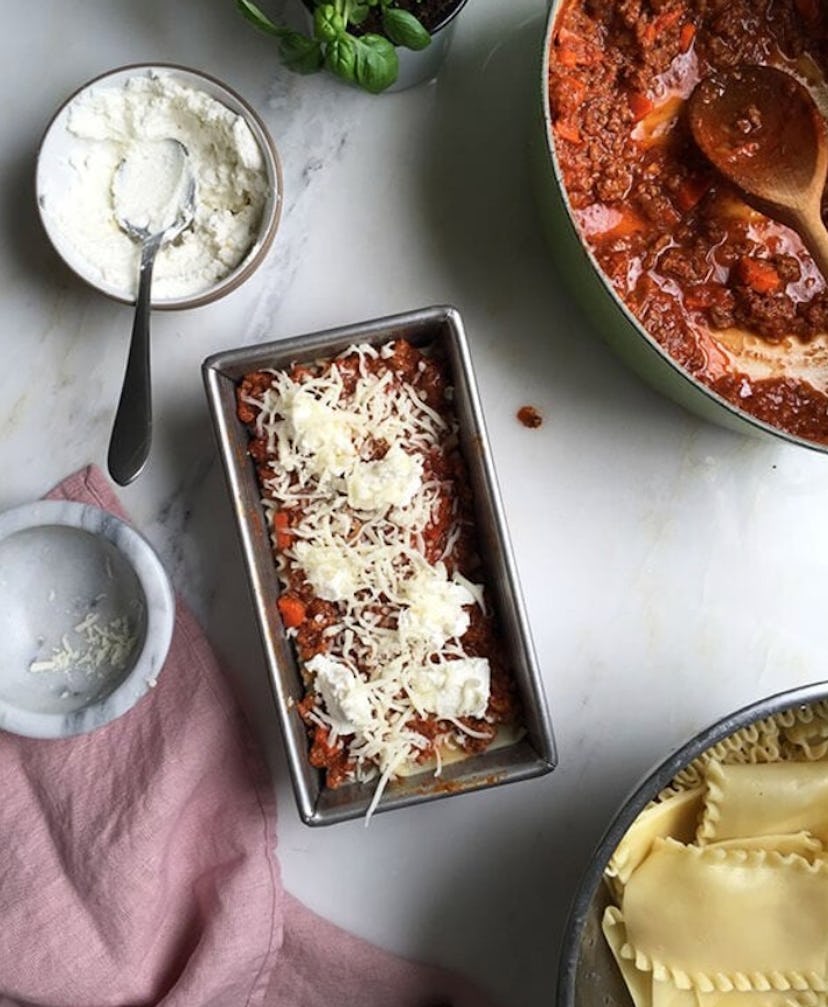 Lasagna for two from A Cozy Kitchen is a lasagna recipe to make when you want a small amount of food...