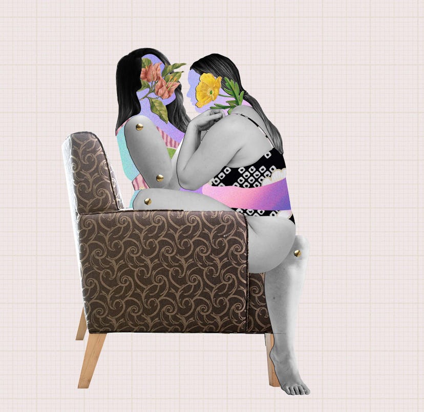 One of the best sneaky sex positions is the chair lotus.