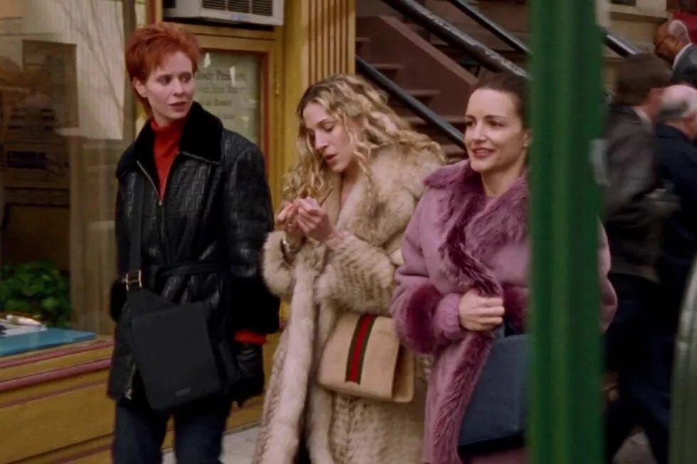 Cynthia Nixon, Sarah Jessica Parker, and Kristin Davis in &lsquo;Sex and the City&rsquo;