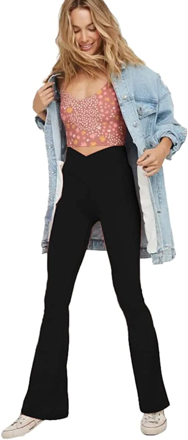 TOPYOGAS Crossover Bootleg Yoga Pants