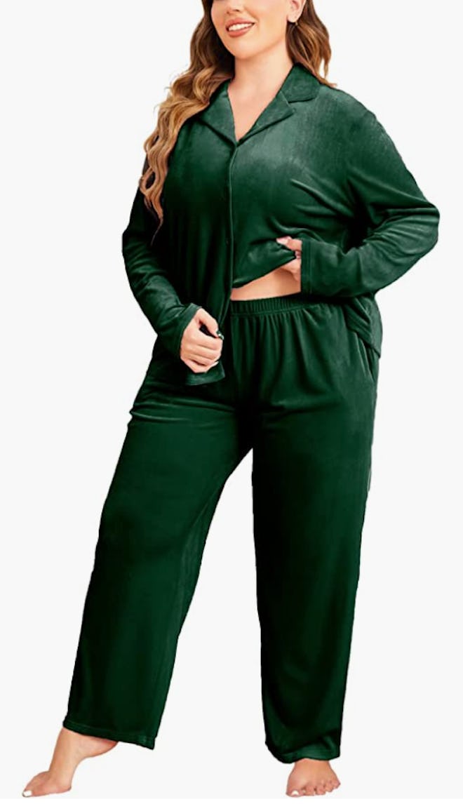 IN’VOLAND Velvet Pajamas Set