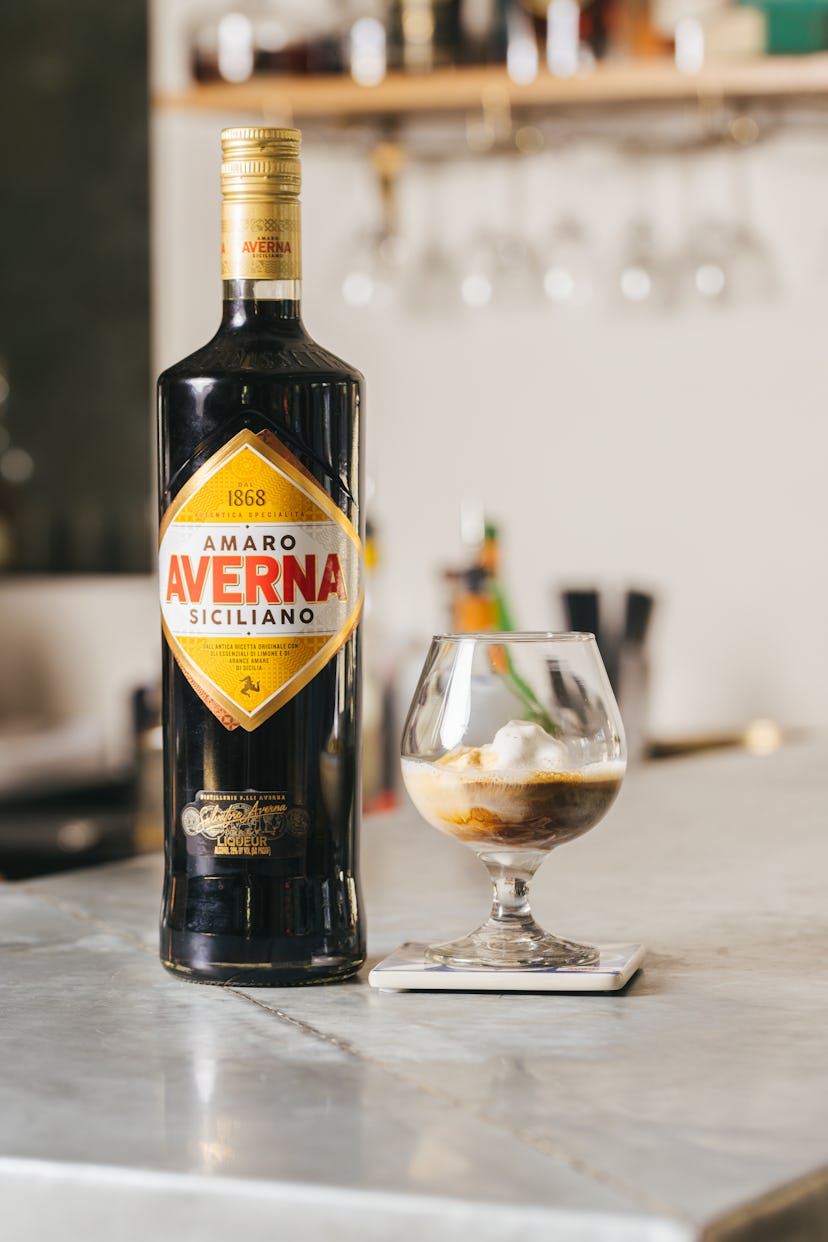 The Averna Affogato dessert cocktail will satisfy your sweet tooth