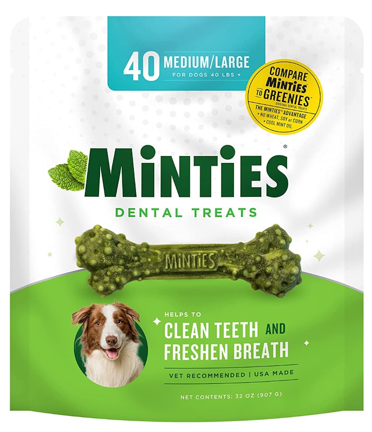 Minties VetIQ Dog Dental Bone Treats (40 Count)