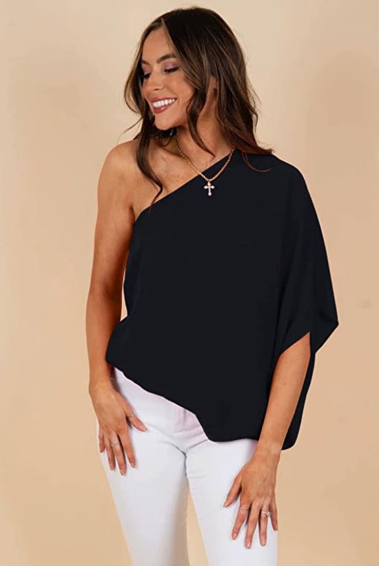 DOROSE Sexy One Shoulder Top
